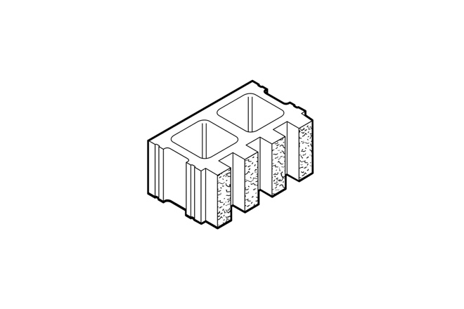 Fluted Block